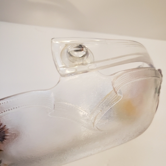 Mikasa Holiday Bells Decorative Basket Glass Frost - Picture 5 of 10